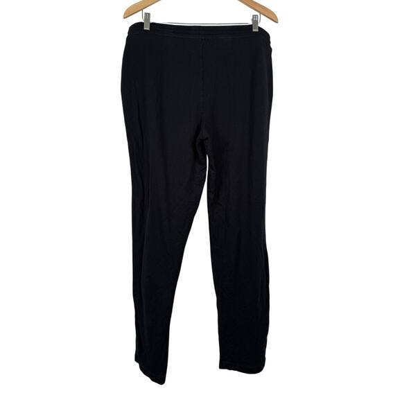 NATORI High Rise Black Lounge Straight Fit Comfy Elastic Waist Pants &Pockets-XL - Picture 2 of 4